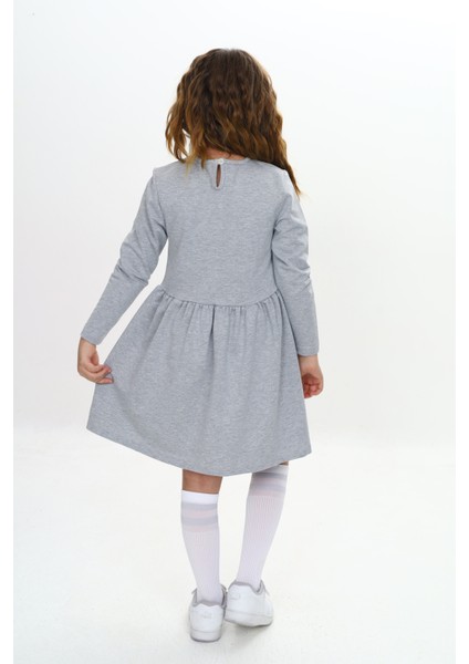 Kız Çocuk Elbise Miki Mouse Baskılı Uzun Kollu indirimleri