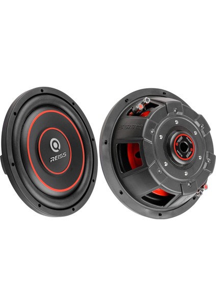 30CM Slim Bass - Reiss RS-SL12 Çift Bobin 1450W 450RMS Slim Subwoofer 30CM - 4 + 4 Ohm Profesyonel Ince Bass