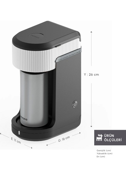 Mono Black Filtre Kahve Makinesi Starlight
