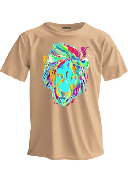 Regular T-Shirt Aslan Baskılı