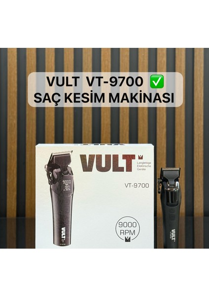 VT-9700 Profesyonel Saç Sakal Traş Makinesi Diğital Gösterge ve Kademeli