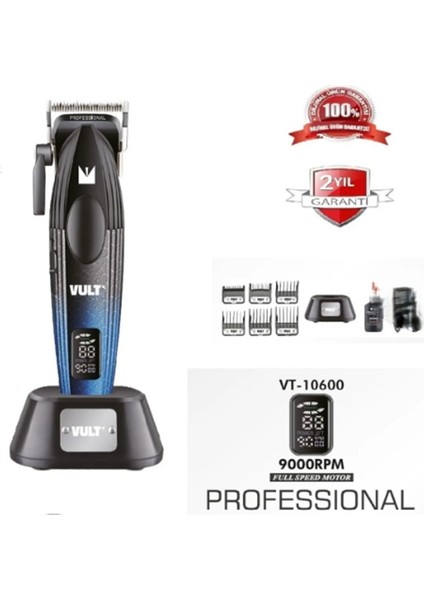 VT-10600 Profesyonel Saç Sakal Traş Makinesi Digital Göstergeli ve Kademeli fiyatları