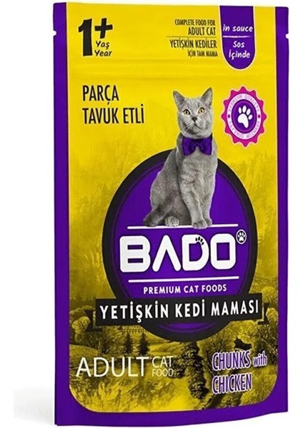 Yaş Kedi Maması Tavuk Etli 85 gr x 12 Adet
