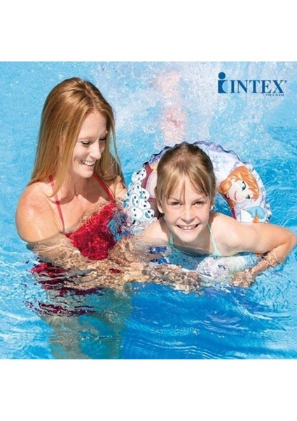 Intex Şişme Frozen Simit Pompa Dahil, 51x51 cm, eğlenceli ve pratik kullanım sağlar