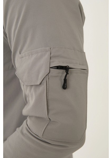 Outdoor Unisex Slim Fit Likralı Su Itici Çok Cepli Mevsimlik Taktik Spor Ceket fırsatları