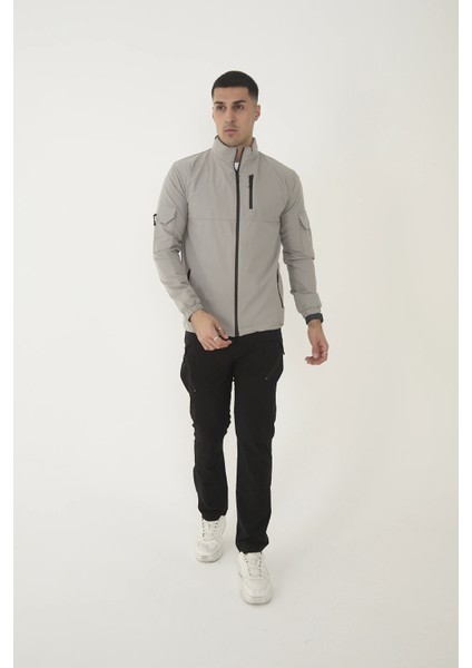 Outdoor Unisex Slim Fit Likralı Su Itici Çok Cepli Mevsimlik Taktik Spor Ceket indirimleri