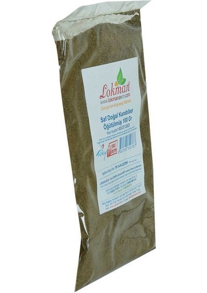 Karabiber Doğal Öğütülmüş Saf 100 gr Paket