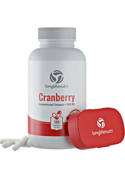 Cranberry 500 Mg 180 Kapsül