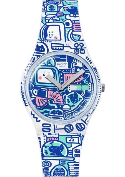 SO28Z702 Swatch 'bao Ho' B-Bot Unisex Kol Saati