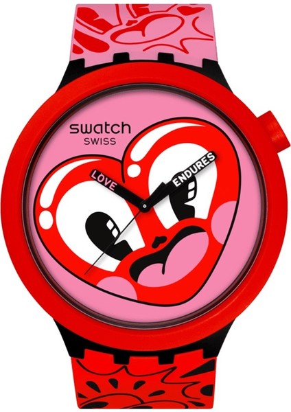 SB05Z103 Swatch 'hattie Stewart' Hattie's Heart Unisex Kol Saati