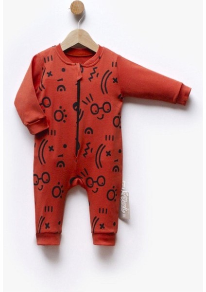 Unısex Bebek Desenli Tulum Salopet