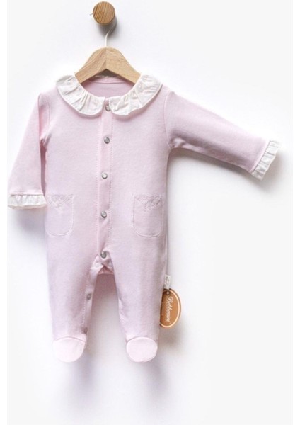 Kız Bebek Dantel Yaka Tulum Salopet