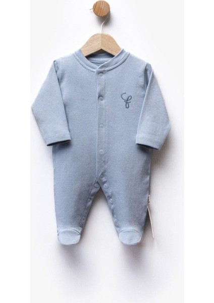 Unısex Bebek Nakışlı Tulum Salopet