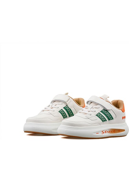 1936 Filet Krem Turuncu Unisex Çocuk Günlük Ayakkabı 1936-FILET-KREM-TURUNCU Krem modelleri