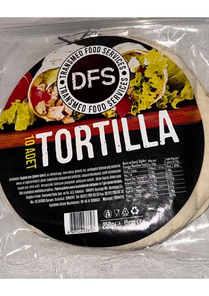 Dfs Tortilla Ekmeği 15CM 10 Adet