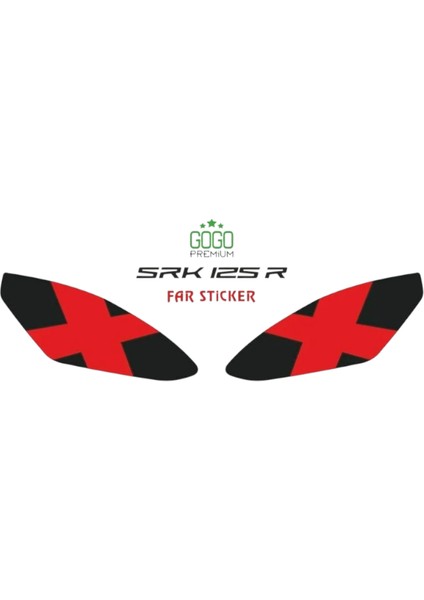 Far Sticker 005 x Kırmızı Rks Srk 125 R 2023-2025