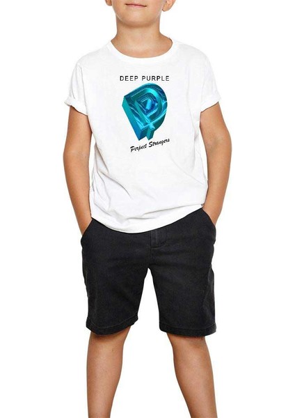 Deep Purple Perfect Strangers Beyaz Çocuk Tişört