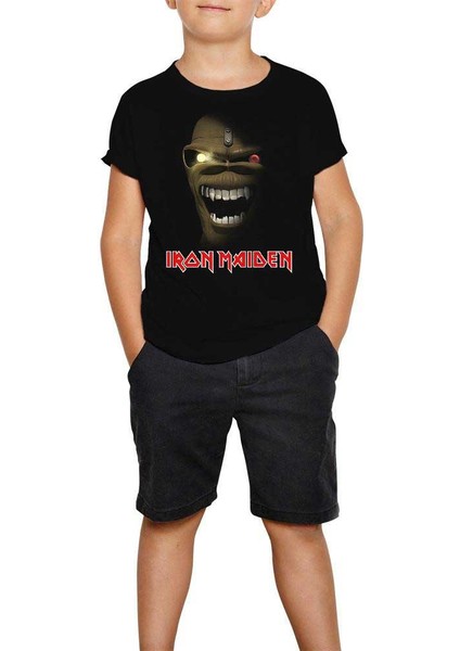Iron Maiden Eddie Siyah Çocuk Tişört