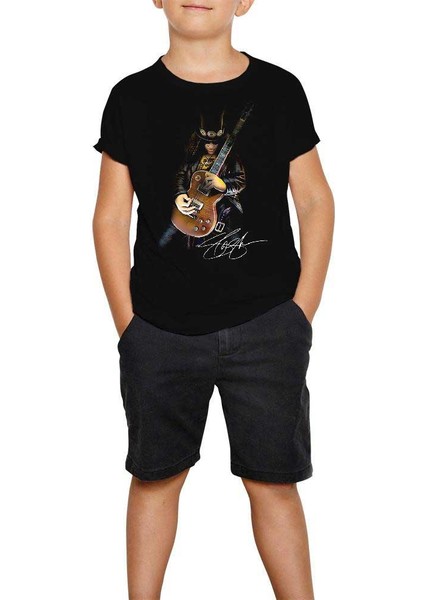 Guns N Roses Slash Solo Siyah Çocuk Tişört
