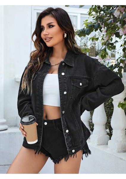 Kadın Boyfriend Kot Ceket modelleri