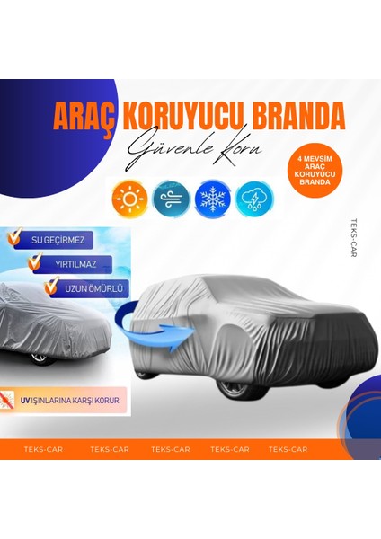 Oto Branda Tüm Binek Araçlara Uyumlu Oto Araba Brandası Örtüsü (Sedan - Hatchback - Suv)
