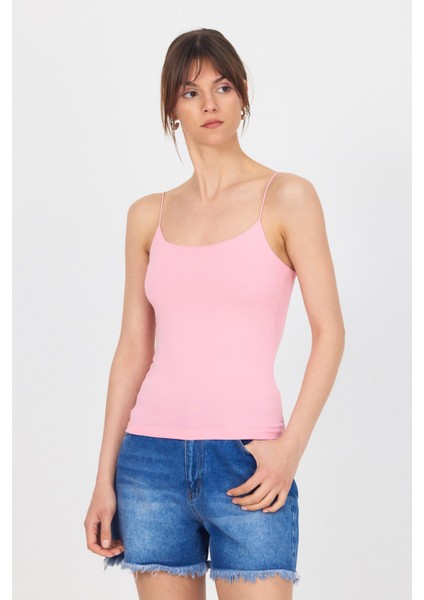 Pembe Ince Askılı Basic Atlet 848 fiyatları