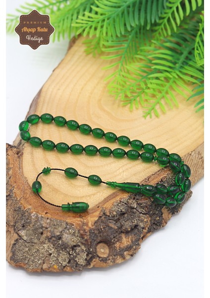 Yosun Yeşili Arpa Kesim Özel Sistem Ateş Kehribar Tesbih 201024028