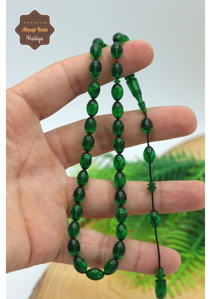 Yosun Yeşili Arpa Kesim Özel Sistem Ateş Kehribar Tesbih 201024028 fiyatları