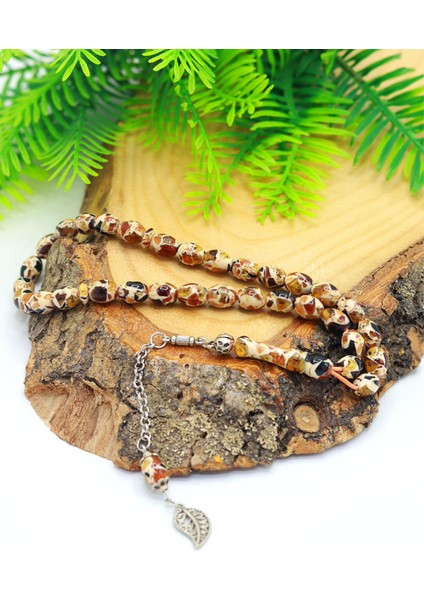 Hareli Karışık Renkli Arpa Kesim Parçalı Toz Kehribar Tesbih 201024017 modelleri