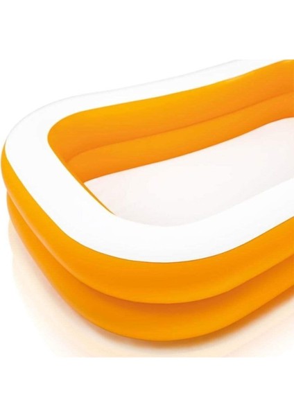 UltraNova Büyük Boy Mandalina Şişme Aile Havuzu Seti, 229x147x46 cm, Top ve Pompa dahil değildir fırsatları