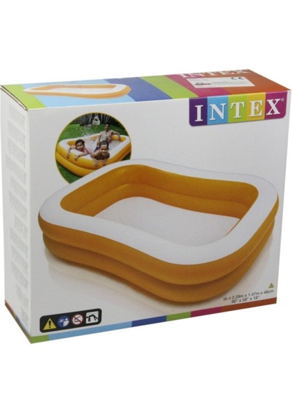 UltraNova Büyük Boy Mandalina Şişme Aile Havuzu Seti, 229x147x46 cm, Top ve Pompa dahil değildir indirimleri