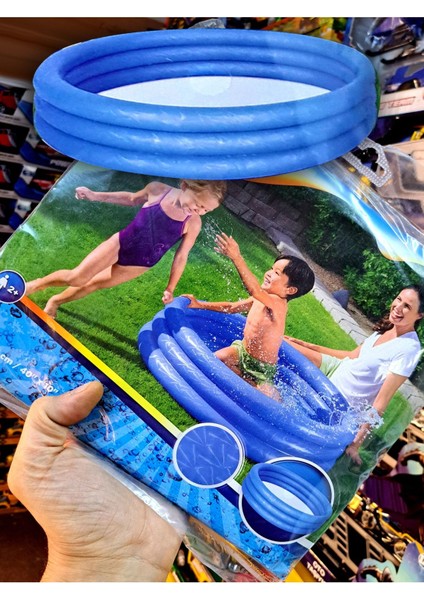 Çocuk şişme havuz yüzme havuzu 102cm x 25cm havuz ölçüsü paket 30x28 cm oyun havuzu