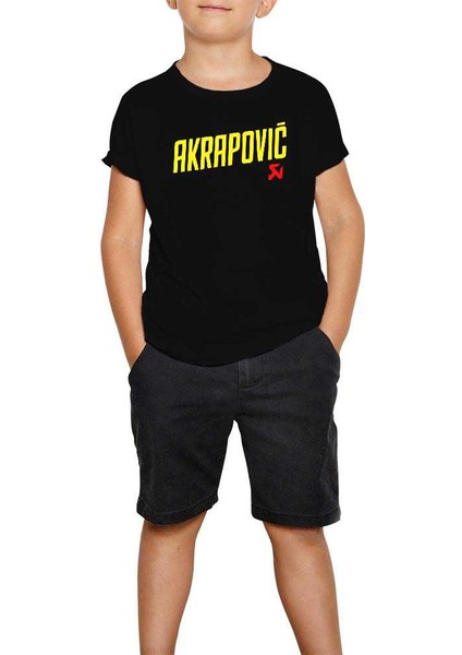 Akrapovic Logo Siyah Çocuk Tişört