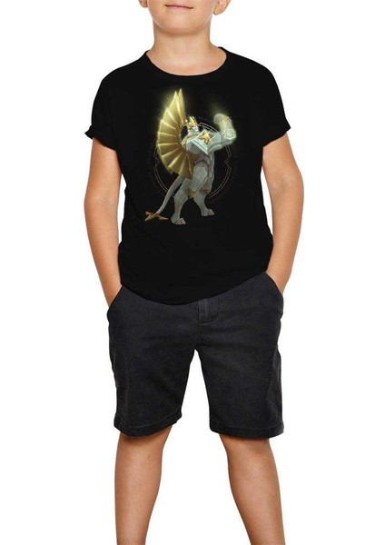 League Of Legends Galio Siyah Çocuk Tişört