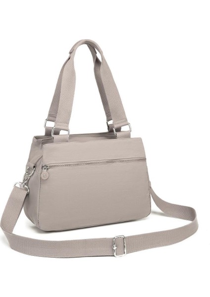 Krinkıl Kumaş Kadın Omuz Çantası Smart Bags 1125 A.Vizon modelleri