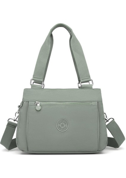 Krinkıl Kumaş Kadın Omuz Çantası Smart Bags 1125 Yeşil