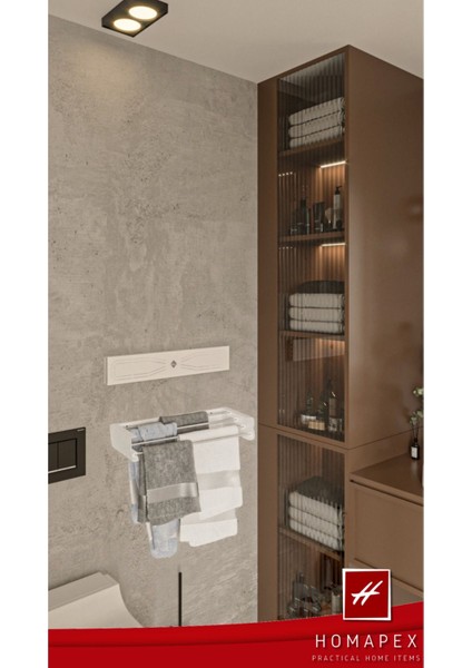 Pratik Çamaşır Kurutmalığı Dekoratif (55 cm - Antrasit)