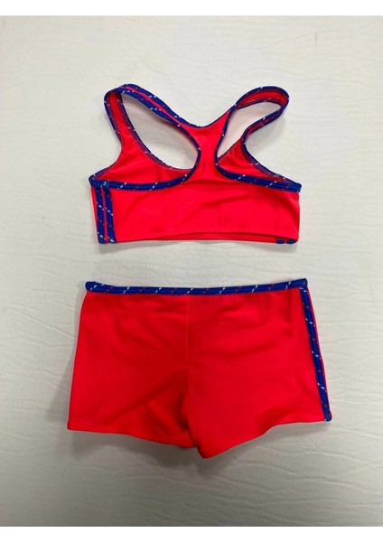 Kız Çocuk Şortlu Sporcu Bikini Takımı