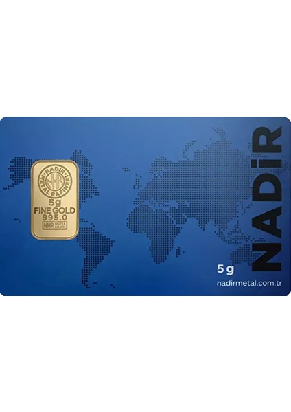 5 Gram 24 Ayar Külçe Altın