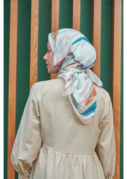 Lotus Petrol Yeşili Pamuk Viskon Eşarp modelleri