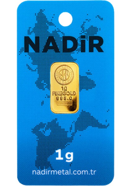 1 Gram 24 Ayar Külçe Altın 0.995