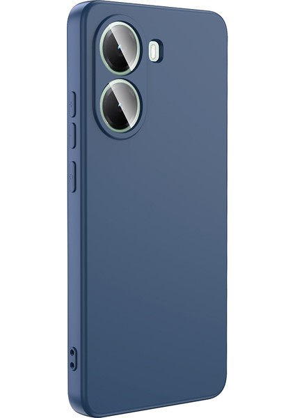 Xiaomi Poco X7 Pro Kılıf Lansman Içi Kadife Silikon Lacivert
