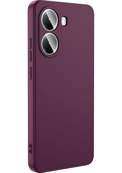 Xiaomi Poco X7 Pro Kılıf Lansman Içi Kadife Silikon Mürdüm