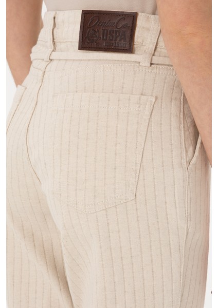 Kadın Ekru Pantolon (Jean) 50300954-VR019