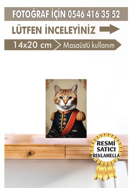 No:62 Kişiye Özel Tasarım Evcil Hayvan Tablosu Patili Hediyelik Kraliyet Kıyafetli Portresi
