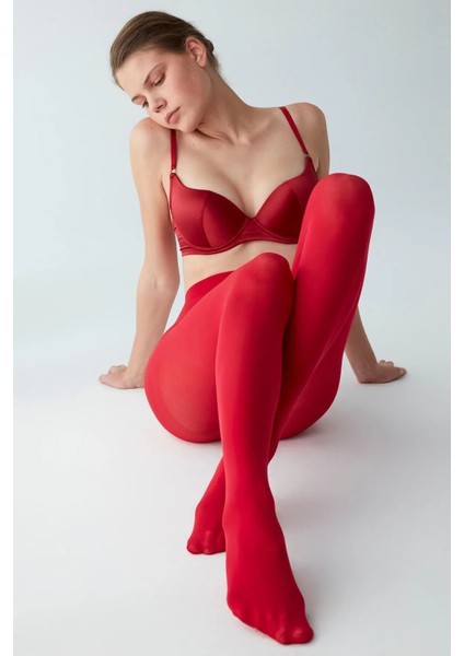 Tango Kırmızı Mikro 40 Külotlu Çorap-Licious