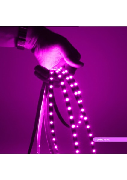 Pembe Şerit LED 10 Çipli Iç Mekan 5 Metre fiyatları