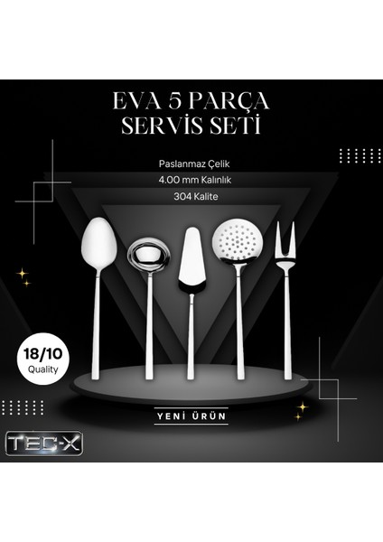 Eva 5 Parça Servis Seti