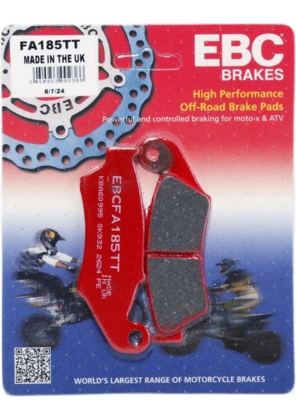 Yamaha Yz 250 1998-2007 Cross Yarı Sinter Arka Fren Balata
