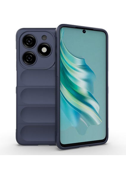 Tecno Spark 20 Kılıf Etnik Optimum Silikon Lacivert
